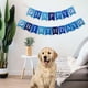 thumbnail image 3 of Cartel de decoración de cumpleaños de perro , tarjeta inconfundible de 16x12cm reutilizable para perro/ de cumpleaños, cartel de feliz azul yotijar pancartas de fiesta, 3 of 6