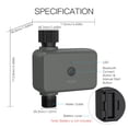 thumbnail image 3 of Boyau d'Arrosage 50 Pi, Minuterie d'Arrosage Bluetooth Intelligente, Minuterie de Robinet Programmable avec Délai de Pluie pour Jardin et Pelouse Extérieurs, Portée de 50 Pi, 3 of 9