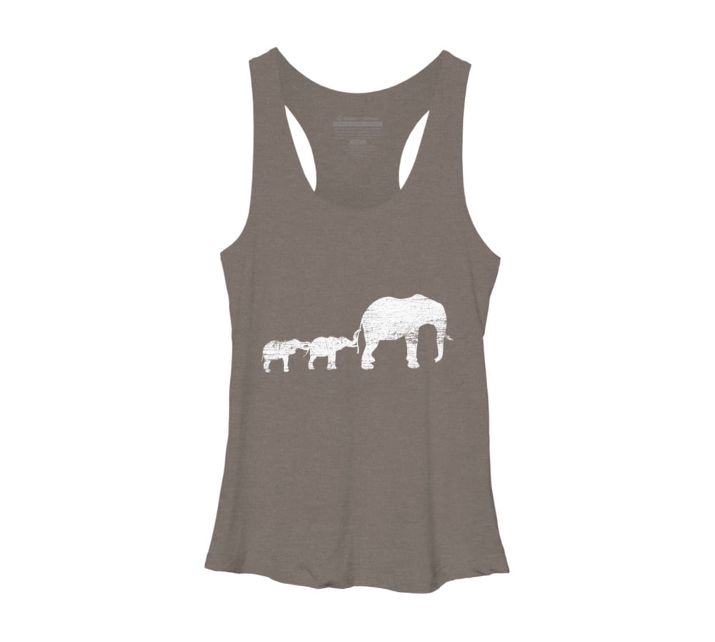 Elephant T-Shirt Animal Graphic Tank Top Vest 