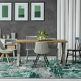 thumbnail image 5 of Luxe Weavers Modern Abstract Distressed Green 4x5 Area Rug for Living Rooms and Bedrooms, 5 of 11