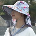 thumbnail image 5 of Hsqqdc Mosquito Head Net Sun Hat Mesh Face Bug Insect Proof Wide Brim Bucket Cap Outdoor, 5 of 7