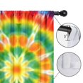 thumbnail image 4 of Blackout Kids Curtains,Colorful Rainbow Tie Dye Spiral Pattern Childrens Insulated Curtains Set Of 2,Bedroom Essentials,Toddler Room Decor 42"x63", 4 of 5
