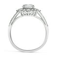 thumbnail image 2 of 14K White Gold 1.2 cttw Round CZ Solitaire Wedding Engagement Halo Ring, 2 of 5