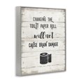 thumbnail image 2 of Stupell Industries Eclectic Changing Toilet Paper Funny Gray Framed Giclee Art, 24 x 30, by Amanda Murray, 2 of 7