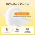 thumbnail image 6 of ICOTTON 2 in 1 Disposable Face Towel-100%Pure Cotton Clean Face Towels, 50 Pcs Large Single Use Face Towel & 150 Pcs Cotton Pads for Sensitive Skin, 6 of 7