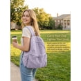 thumbnail image 6 of Gustave Women's Lightweight Backpack Purse Water Resistant Nylon 14 Inch Laptop Travel Backpack Casual Daypack Cute College Bookbag - Purple, 6 of 8