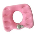 thumbnail image 2 of Cojín inflable para asiento de Donut, cojín para asientos de avión, coches y trenes rosa, 2 of 8