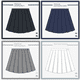 thumbnail image 2 of Falda corta negra para mujer, verano 2023, corte A, cintura alta, adelgazante, falda pequeña Jk, falda plisada extensible para mujer, 2 of 5