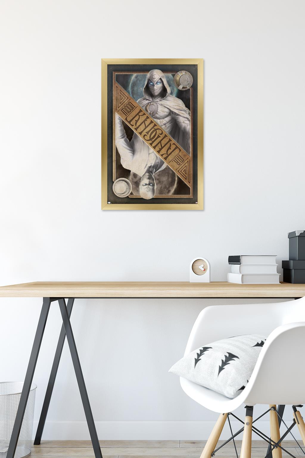 Marvel Moon Knight - Card Wall Poster, 14.725" x 22.375" Framed