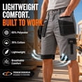 thumbnail image 6 of Mens Cargo Tactical Shorts Lightweight Triple Stitched Durable|Gray-42, 6 of 10