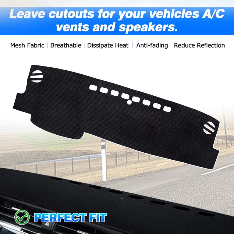 Dashboard Dash Mat Cover Leather Pad Sunshades Protection Nonslip