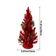 thumbnail image 3 of Suncoda Arbres Décoratifs, Aiguilles de Pin de Sapin de Noël Fruits Rouges Décorations Ornements Transfrontaliers Europe et États-Unis Anneau de Porte Flocage Ornements Suspendus du Nouvel An, 3 of 6
