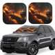 thumbnail image 1 of Fotbe Cool Fire Man Juego de 2 Piezas de Parasoles para Parabrisas | Bloqueador Solar para Auto | Accesorios Plegables para Protección Solar Interior-Medium, 1 of 6