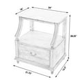 thumbnail image 5 of Butler Specialty Danielle Marble Nightstand In Gray, 5 of 9