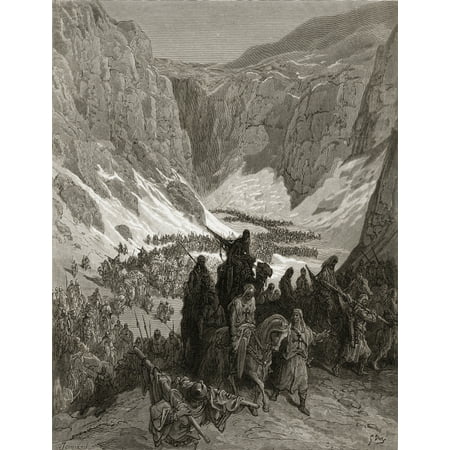 The Christian Army In The Mountains Of Judea Canvas Art - Ken Welsh  Design Pics (13 x