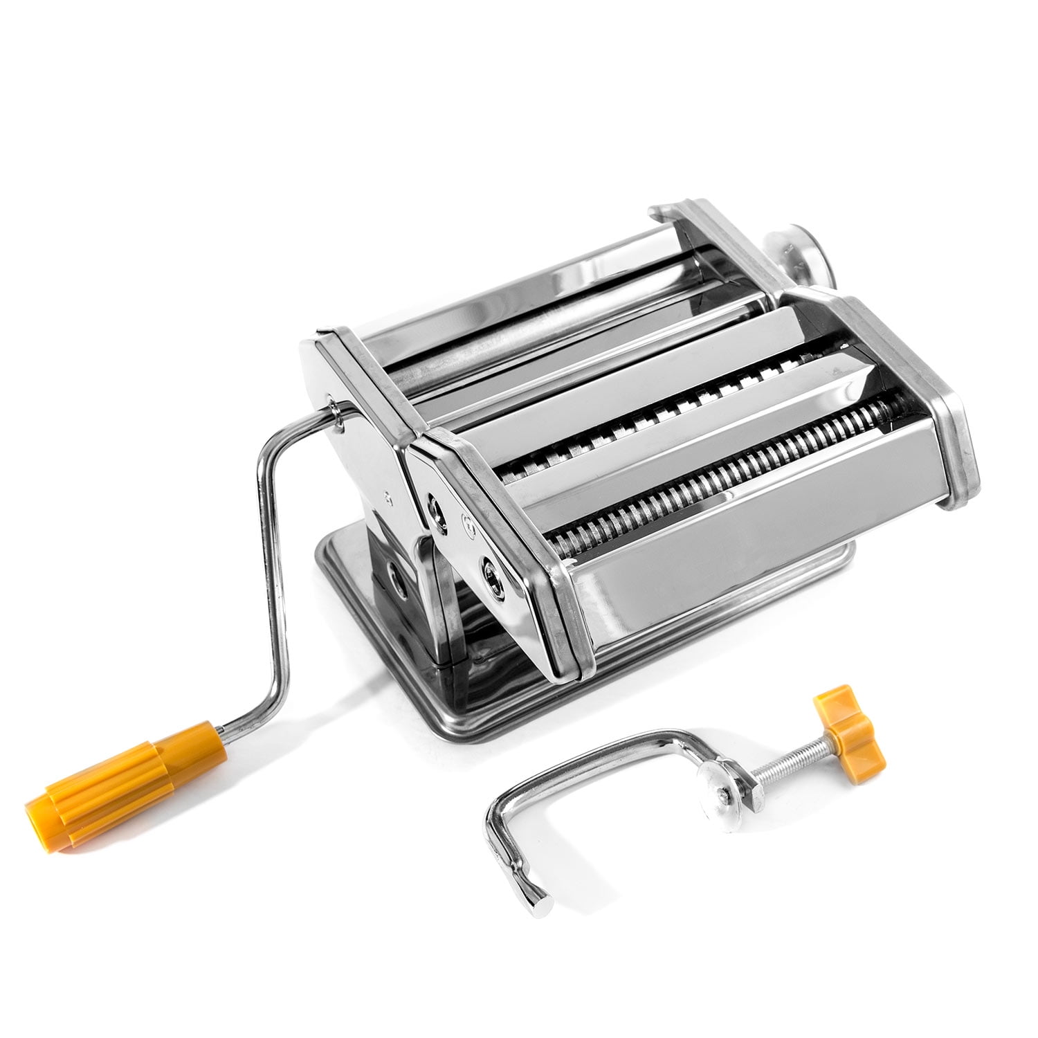 Pasta Maker Machine Stainless Steel Hand Crank Cutter & Roller for