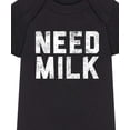 thumbnail image 3 of Instant Message - Need Milk Baby Graphic One Piece, 3 of 5