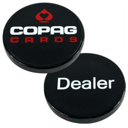 Dealer Button Set - Plastic Copag Dealer Button - Black