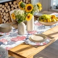 thumbnail image 4 of Blue Red Coastal Round 13 Inch Placemats Set of 2, Sea Turtle Nautical Coral Summer Beach HeatResistant Non Slip Place Mats for Dining Table, Wipeable Braided Kitchen Table Mats for Housewarming, 4 of 9