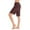 Brown, variant on yillto Plus Size Lounge Shorts for Women Elastic Waist Wide Leg Bottoms Pajamas Short Pants S-5XL