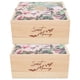 thumbnail image 1 of Caja de regalo de boda, 2 juegos de caja de regalo con bolsa de embalaje de madera para boda, probada y confiable, 1 of 12