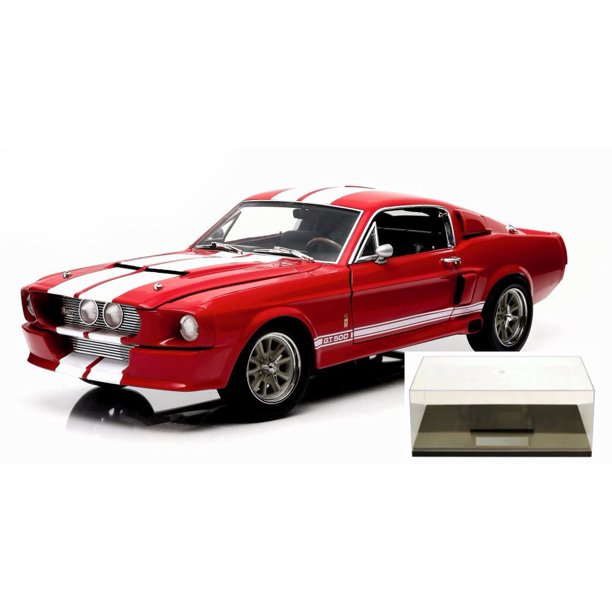 Diecast Car Accessory Package 1967 Ford Shelby Gt500 The Road Cars Red W Aƒae A A A Aƒa Sa A White Stripes Greenlight 1 18 Scale Diecast Model Toy Car W Display Case Walmart Com