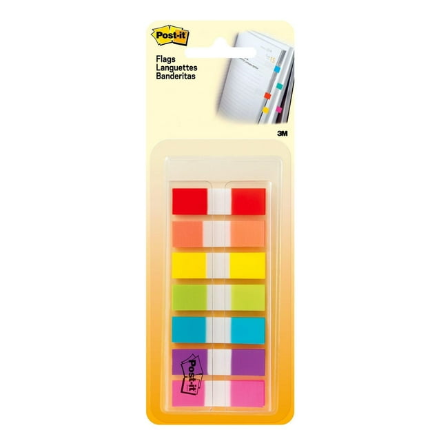 Languettes adhésives Post-it® 683-7CF, Couleurs Assorties