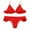 Red, variant on Plus size Swimsuits Women Padded Push-up Bra Bikini Set Ruffles Swimsuit Low Waist Bathing Suit Swim Red L(L)