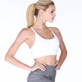 thumbnail image 5 of Sujetador deportivo de palangre para mujer, sin aros, acolchado, soporte medio, sujetadores de yoga, gimnasio, correr, entrenamiento, camisetas sin mangas, 5 of 5