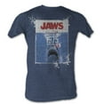 thumbnail image 1 of Jaws Population Navy Heather Adult T-Shirt, 1 of 1