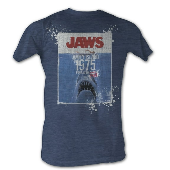 Jaws Movies Jaws Population Adult Short Sleeve T Shirt