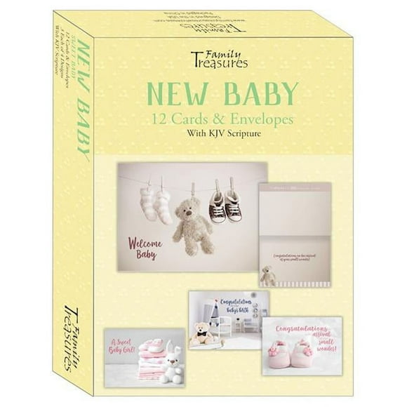 Family Treasures Wholesale 256579 Boxed - Card Baby-Sweet Baby - Box of 12