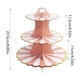 thumbnail image 3 of Soporte para pastel de tres niveles de papel aluminio, diseño de dos niveles, plegable, portátil, estructura metálica, ideal para fiestas de cumpleaños, aniversarios, eventos, bodas,, 3 of 8