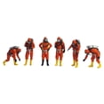 thumbnail image 1 of 6 Pieces 1/64 Scale People Figures Mini People Figurines for DIY Scene Decor Orange, 1 of 8