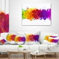 thumbnail image 4 of Designart Artistic Watercolor Splash - Abstract Throw Pillow - 12x20, 4 of 5
