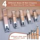 thumbnail image 4 of 30-Piece Professional Manicure Set，Features Stainless Steel Tools, Carbon Steel Clippers & Travel Case for Women's Home and Travel Grooming，Luxury Nail Care Gift for Her(rose gold), 4 of 5