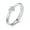 Platinum single, variant on Japan And South Korea Simple Heart-shaped Opening Ring Women