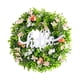 thumbnail image 2 of Corona de primavera para puerta delantera, decoración de corona de flores, guirnalda colgante de hojas de 45cm para fiesta, granja, pared de, 2 of 9