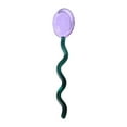 thumbnail image 1 of PRETXORVE Colorful Transparent Glass Coffee and Dessert Spoons Arched Wave Handles High-Profile Flatware, 1 of 6