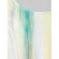 thumbnail image 3 of Más el tamaño del tinte del lazo de la flor 3D de la pluma del lazo de la túnica sin mangas Rosegal Camisetas sin mangas de talla grande, 3 of 5