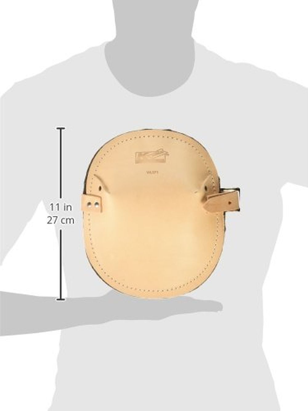 Kraft WL071 Flat Leather Knee Pads (Pair)