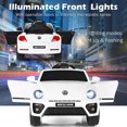 thumbnail image 4 of Costway 12V Kids Ride On Car Licensed Volkswagen Beetle w/ Remote Control & Music White, 4 of 9