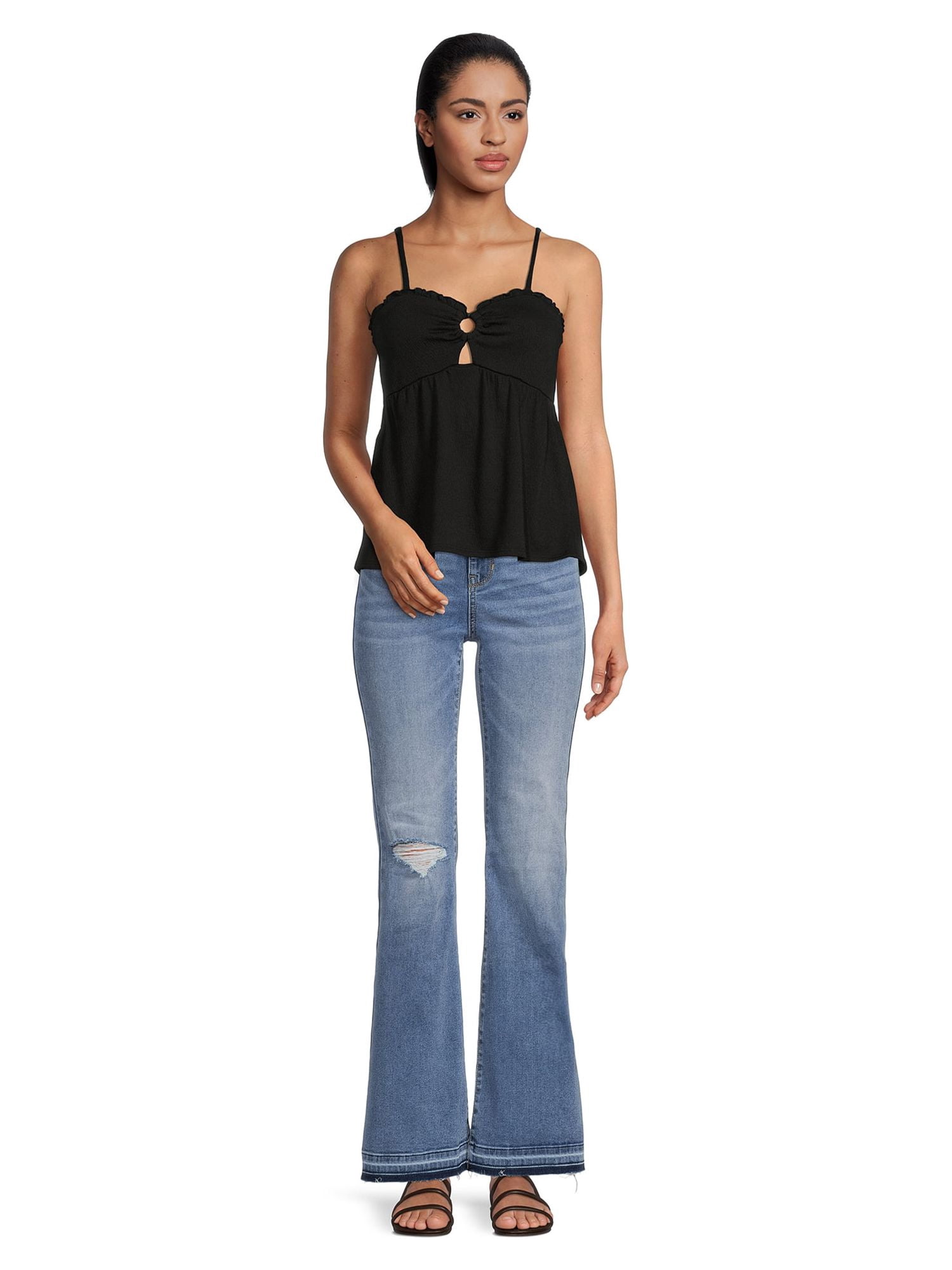 No Boundaries Women's Juniors Flare Jean