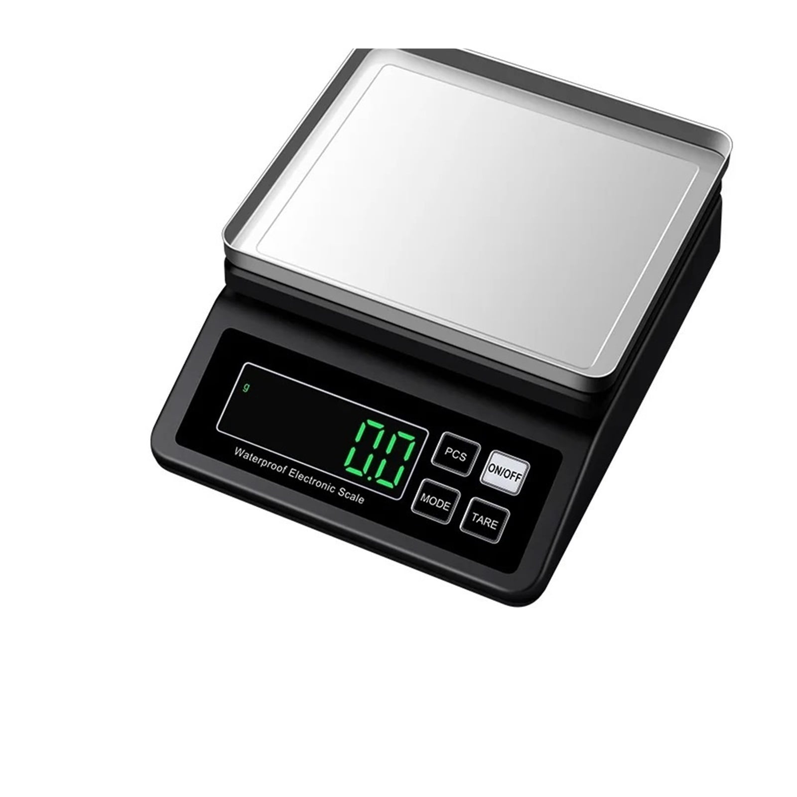 Fully Waterproof Kitchen Scale USB Rechargeable Steel Electronic Balance 0.1g/1g High Precision ,Multi Measuring Units