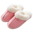 thumbnail image 2 of Womens Slipper Memory Foam Fluffy Soft Warm Slip On House Slippers, 2 of 5