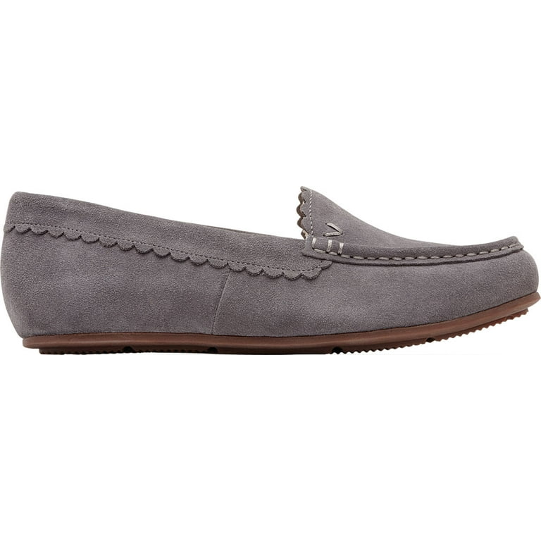 Women s Vionic Mckenzie Moccasin Charcoal Suede 5 M Walmart