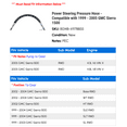 thumbnail image 2 of Power Steering Pressure Hose - Compatible with 1999 - 2005 GMC Sierra 1500 2000 2001 2002 2003 2004, 2 of 2