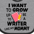 thumbnail image 4 of Inktastic I Want to Grow Up to Be a Writer Like My Mommy Boys or Girls Baby Bib, 4 of 4