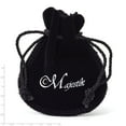 thumbnail image 2 of Majestick Pearl Large Black Bell Pounch with Rope Drawstring QMJLGBELL, 2 of 2