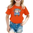 thumbnail image 4 of TZEWGL Tees For Child Cartoon Printed Round Neck Short Petal Sleeved Clothing For Infnants size 8-9T, 4 of 4